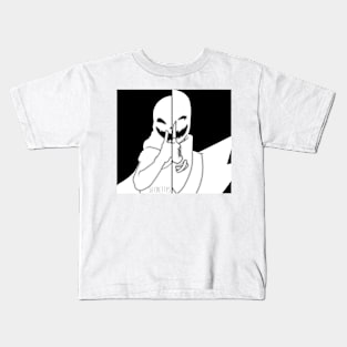 XGaster and Ink B&W Kids T-Shirt